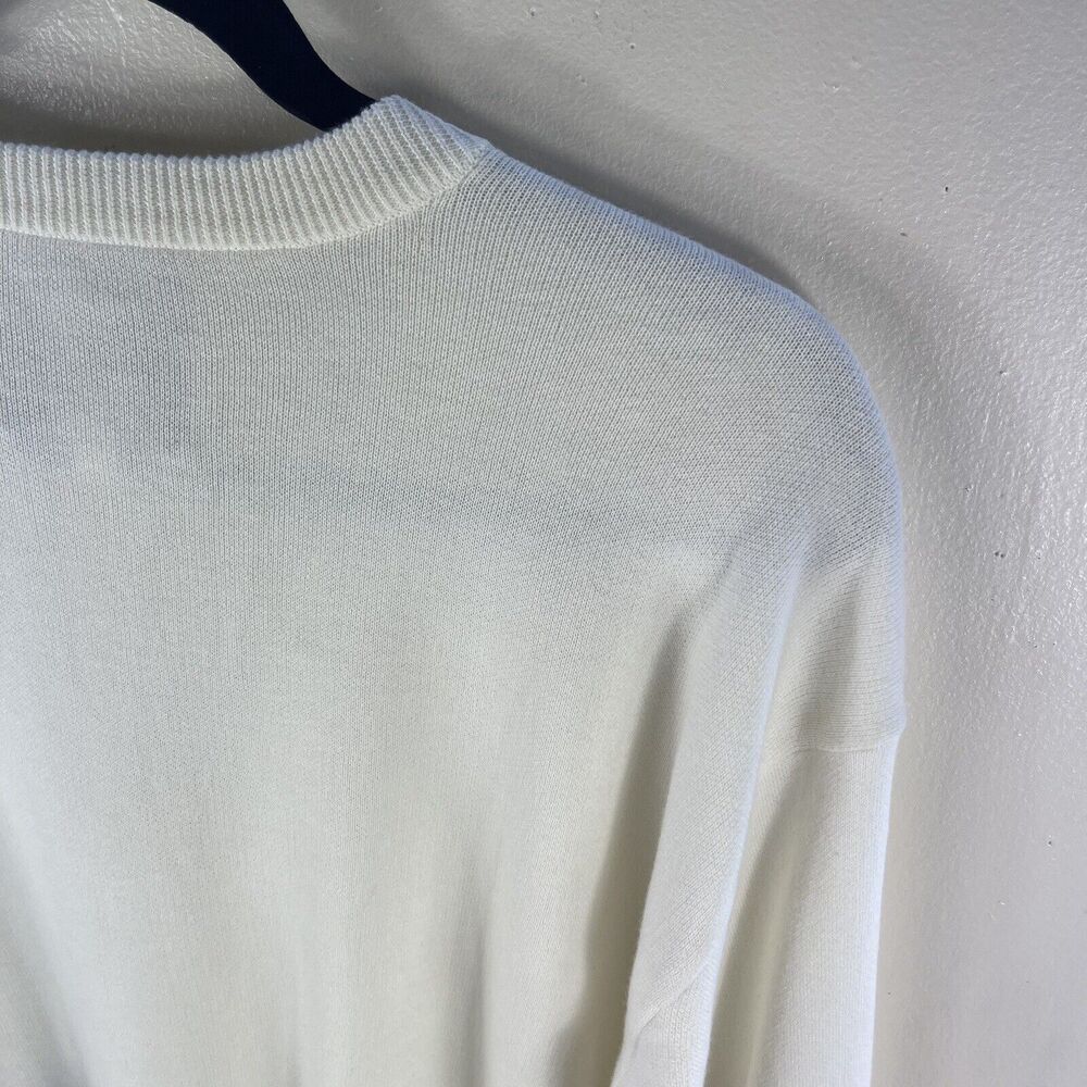 Kerri‎ Rosenthal Liv Cardi Love Actually Sweater Cardigan Oatmilk Women Size L - Picture 12 of 16
